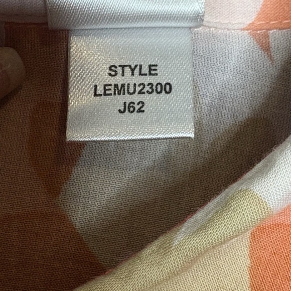 Liz Claiborne Woman 2X Blouse Button Front Floral Print 100% Cotton Long Sleeve - Picture 15 of 15